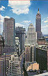 N� P2657 - Skyscrapers at Downtown Manhattan - Editor �Manhattan Post Card Pub.Co�, New York - Circulado em 1958 - Dim. 13,7x8,7 cm - Col. A. Monge da Silva