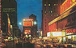 N� P321596 - Times Square at night (2) - Editor �Ogden Foods Service Corp.� - Dim. 13,9x9 cm - Col. A. Monge da Silva (cerca de 1980)