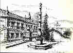 N� 7 - OEIRAS. Pelourinho (s�c. XVIII). Desenhos � pena de Fernando Tavares -  - Ed. C�mara Municipal de Oeiras - 1999 - Dim. 14,8x10,5 cm. - Col. A. Monge da Silva