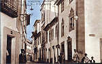 N� 15 - PORTALEGRE. Trecho da Rua 5 de Outubro - Edi��o Diogo Jos� Roque, Portalegre - SD - 13,7x8,7 cm - Col. A. Monge da Silva (cerca de 1920)