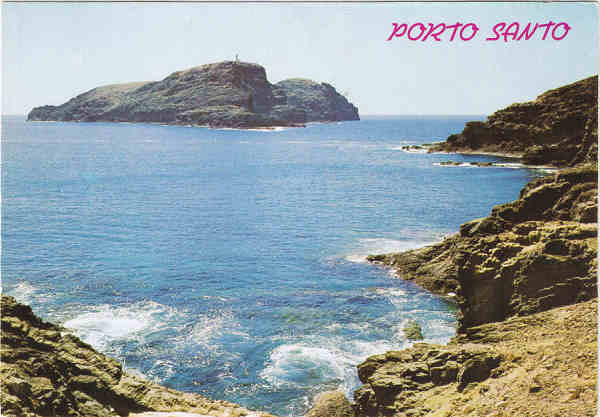 N� 548 - PORTO SANTO Ilh�u de cima ou do Farol - Ed. BERNARDINO V.G. CARV�O APARTAMENTOS PIORNAIS-BLOCO 9-3.�A - FUNCHAL LITO OF. ARTISTAS REUNIDOS-PORTO - SD - Dim. 15x10,5 cm - Col. Manuel B�ia (1988).