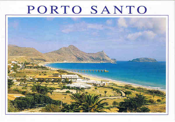 N.� 28-PS - PORTO SANTO (Madeira) - Ed. ESCUDO DE OURO Distribuidor: FRANCISCO RIBEIRO-Rua Nova de S. Pedro,27-29 9000 FUNCHAL,Madeira (Tel.223930) Printed in Spain by FISA-Barcelona Foto feita por: Marcial Fernandes - SD - Dim. 14,9x10,3 cm - Col. Manuel B�ia (1997).