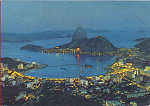 N� 101 - Rio de noite - Dim. 15,0x10,5 cm - Editora Gr�fica Franco Brasileira, Rio - Circulado em 1970 - Col. A. Monge da Silva (1970)