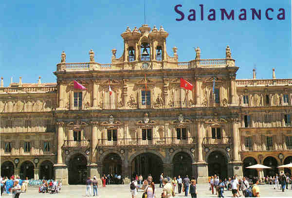 N� 165 - Salamanca. Ayuntamiento - Ed. Arribas - Dim. 15x10,3 cm - Col. M�rio Silva