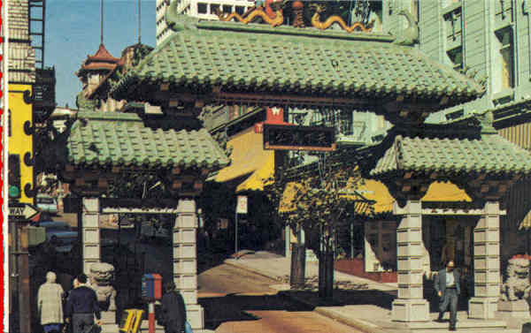N� 5P301615 - San Francisco - China Gate - Editor Smith Novelty Co, San Francisco - Dim. 14x9 cm - Col. Am�lcar Monge da Silva (- Adquirido em 1979)