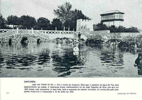 N� 10 - Santar�m - Largo das Portas do Sol,  1878 - Ed. Associa��o Estudos e Defesa do Patrim�nio Hist�rico-Cultural de Santar�m - SD - Dim. 14,9x10,5cm - Col. M. Soares Lopes