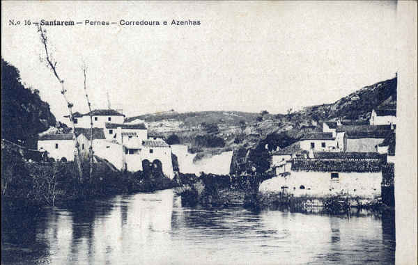 N� 16 - SANTAREM. Pernes, Corredoura e Azenhas - Edi��o Luiz Filipe Baptista & Cia - SD - Dim. 13,9x8,9 cm - Col. A. Monge da Silva (1925)