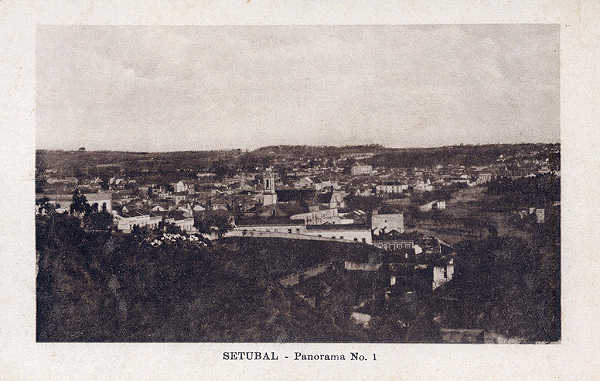 SN - SETUBAL. Panorama n� 1 - Editor desconhecido - SD - Dim. 13,9x9 cm - Col. A. Monge da Silva (c. 1925)