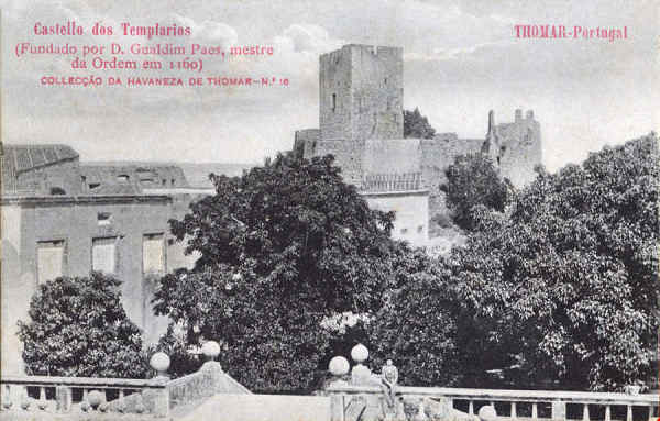 N� 16 - Castelo dos Templ�rios - Collec��o da Havaneza de Thomar - 14x8,8 cm -  Col. A. Monge da Silva (cerca de 1905)