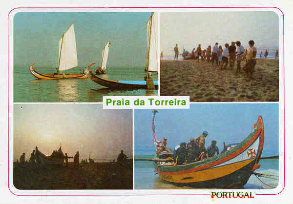 N.� 46 - PRAIA DA TORREIRA - Ed. Bruno da Rocha - Dim. 15x10,5 cm. - Col. M�rio Silva.