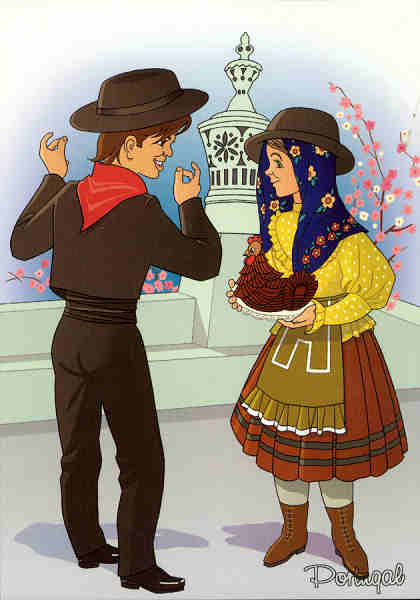 N.� 714 - Trajes t�picos ALGARVE - PORTUGAL - Ed. Design - SD - Dim. 10,4x14,8 cm. - Col. F�tima B�ia(2010)