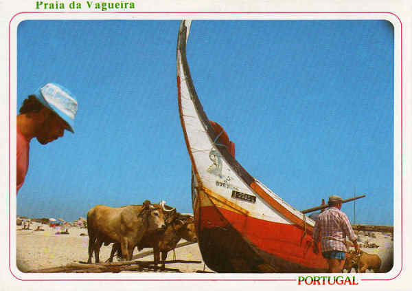 N.� 3920 - PRAIA DA VAGUEIRA Portugal - Ed. �ncora S/D - Dimens�es: 15x10,5 cm. Col. M�rio F. Silva.