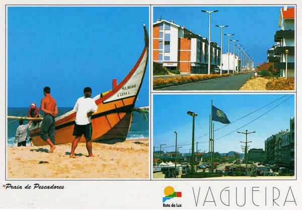 N.� 68 - VAGUEIRA (VAGOS) Praia dos Pescadores - Ed. Artes Graficas - S/D - Dim. 15x10,5 cm - Col. M�rio Silva.