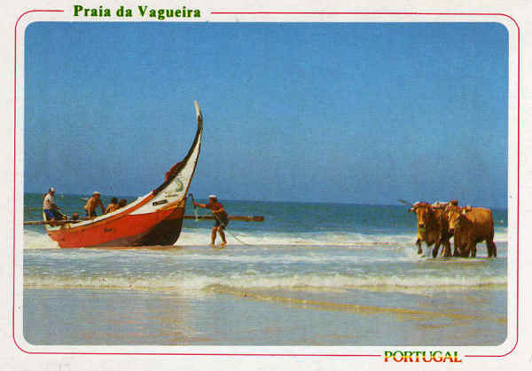 N.� 3921 PRAIA DA VAGUEIRA Regresso do mar - Ed. �ncora - SD - Dim. 15x10,5 cm - Col. Mario Silva.