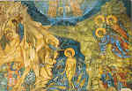 A 59 - GR�CIA  MISTRAS O Baptismo de Cristo (fresco) - Ed. HAITALIS,13, ASTROUS STR.,13121 ATENAS, TEL.:210 5766883 - SD - Dim.16,1x11 cm - Col. F�tima B�ia (2007)