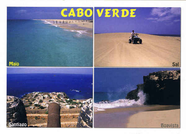 CV 75 - Geral (4 ilhas) - Ed. Mindelo C.P.999 - CABO VERDE - www.caboverde-photo.com  - Reinhard Meyer -SD - Dim. 14,8x9,5 cm - Col. Manuel B�ia (2011)