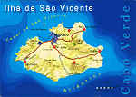 SN - Mapa - CV - Cabo Verde. Ilha de S�o Vicente - Ed. Informa��o Tur�stica - Lucete Fortes - Mindelo - Cabo Verde - tel +238 2324267 Cartografia: Dr. Pitt Reitmaier www.bela-vista.net - SD - Dim. 14,8x10,5 cm - Col. Manuel B�ia (2011)