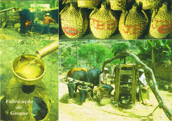 Ref� Grogue - 02m. Trapiche e destila��o do grogue - Ed. PiLu Bela Vista - tel +238 2324267 - Fotografia: Dr. Pitt Reitmaier www.bela-vista.net - SD - Dim. 14,8x10,5 cm - Col. Manuel B�ia (2011)