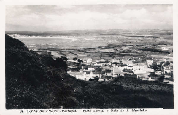 N� 52 - Portugal. Caldas da Rainha - Salir do Porto. Vista parcial e Baia de S. Martinho - Editor Passaporte Loty (Editado 1951) - Dim. 90X140 mm - Col. Miguel Chaby