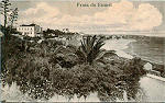 S/N - Praia do Estoril - Editor Grandes Armazens do Chiado, Lisboa - Dim. 139x87 mm. - Col. A. Monge da Silva (cerca de 1905)