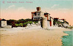 N� 1785 - Chalet Barros no Estoril - Edi��o Costa, Rua do Ouro, 295, Lisboa - Dim. 138x88 mm. - Col. A. Monge da Silva (cerca de 1905)