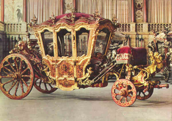 N� 4 - Coche do Rei D. Jo�o V. S�culo XVIII - Ed. Museu Nacional dos Coches, Lisboa - SD - Dim. 104x148 mm - Col. Gra�a Maia