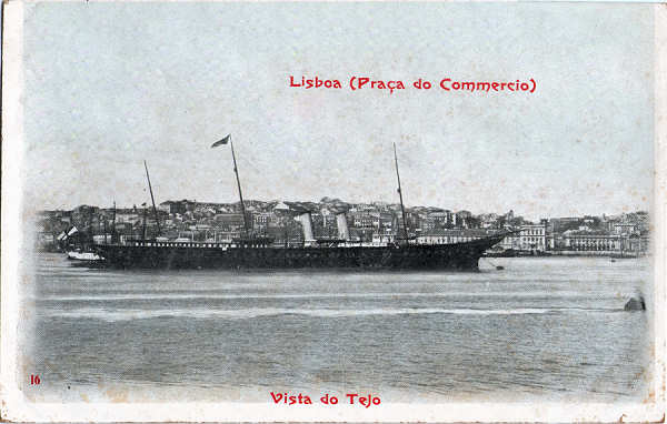 N� 16 - Pra�a do Commercio - Edi��o B.T. A Trinacria, Lisboa - Dim. 140x88 mm - Col. A. Monge da Silva (cerca de 1905)