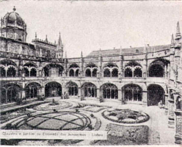 Claustro e jardim do Mosteiro dos Jer�nimos - Lisboa