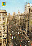 33- N.� 140 - MADRID  "La Gran Via" - Ed. L. DOMINGUEZ Tel�fono 447 82 75 - MADRID ESCUDO DE ORO FISA I.G. - Palaudarias,26 - Barcelona - Printed in Spain - SD - Dim. 10,3x14,8 cm - Col. Manuel B�ia (1984)