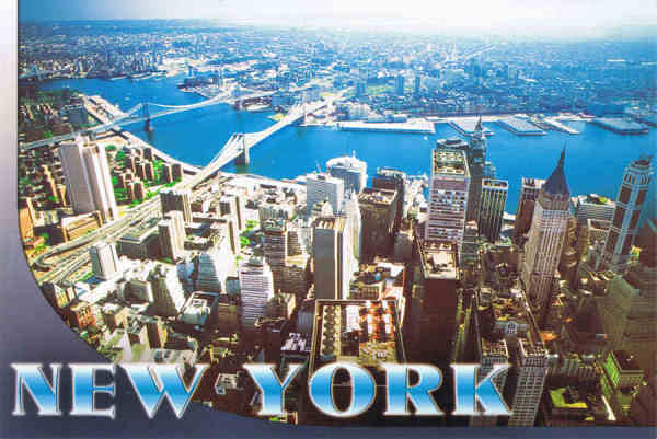 N� 5860 - Brooklyn and Manhattan Bridges crossing the East River - Ed. CITY MERCHANDISE INC. 228 40TH STREET, BROOKLYN, NY 11232 TEL. 718-832-2931 FAX 718-832-2939 www.citymerchandise.com Printed in China - SD - Dim. 15x10 cm - Col. F�tima Manuela B�ia (2011)