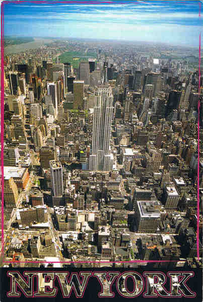 N� 5867 - Empire State Building with Midtown Manhattan and Central Park in the background - Ed. CITY MERCHANDSE INC. 228 40TH STREET, BROOKLYN, NY 11232 TEL. 718-832-2931 FAX 718-832-2939 www.citymerchandise.com Printed in China - SD - Dim. 10x15 cm - Col. F�tima Manuela B�ia (2011)