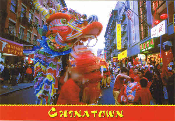 N� 6230 - New York City's CHINATOWN - Ed. ManhattanPostcards.com Tel. 212-260-5600 Printed in Thailand - SD - Dim. 14,6x10,1 cm - Col. F�tima Manuela B�ia (2011)