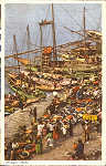 N� 127 - (Portugal) Porto - Mercado de fruta no cais da Ribeira - Ed. de C. Conseil de Vasconcelos - SD - Dim. 140x90 mm - Col. �nio Semedo