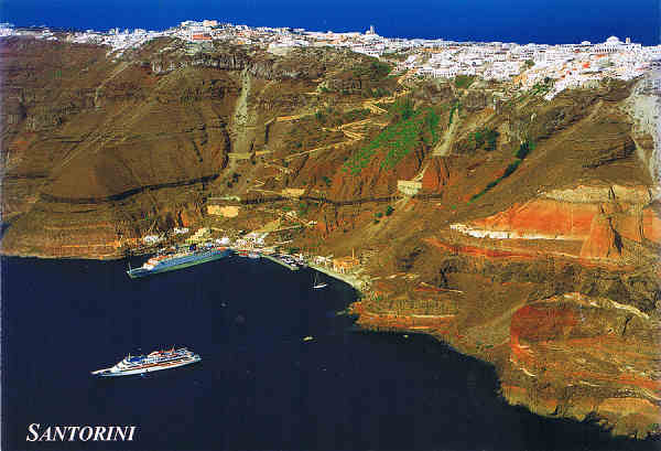 S 167 - Gr�cia. SANTORINI - Ed. I. MATHIOULAKIS & Co. 1. Andromedas str., 162 31 Vyronas Athens - Greece - tel. 7661351 - SD - Dim. 16x11 cm - Col. F�tima B�ia (2007)