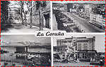 N� 502 - La Coru�a - Vistas v�rias - Ed. Luzo, Zaragoza - Dim. 13,6x8,6 cm - Col. Monge da Silva