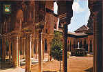 N� 34 - Granada, Alhambra, P�teo dos Le�es (1) Ed. Dominguez, Madrid - SD - Dim. 15x10,3 cm - Col. Monge da Silva