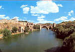 N� 1316 - Toledo, Puente de San Martin Y vista parcial - Ediciones J�lio de la Cruz, Toledo - Dim. 150x105 mm  - Col. A. Monge da Silva (c. 1985)