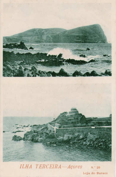 N� 25 - Ilha Terceira - Edi��o da Loja do Buraco - Dim. 137x89 mm - Col. A. Monge da Silva (anterior a 1910)