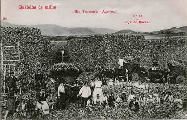 N� 52 - Desfolha do Milho - Edi��o da Loja do Buraco - Dim. 138x88 mm - Col. A. Monge da Silva (anterior a 1910)