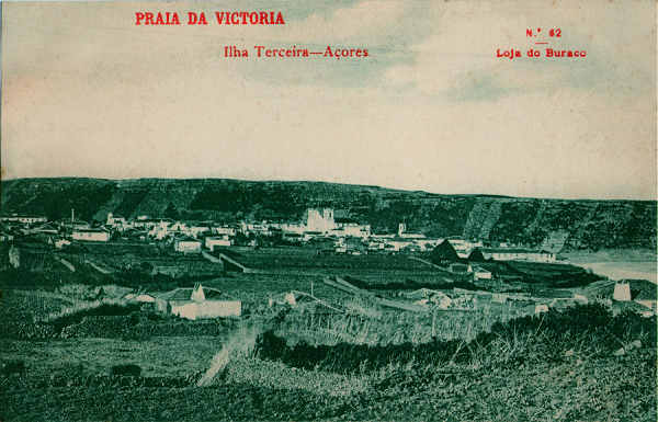 N� 62 - Praia da Victoria (1) - Edi��o da Loja do Buraco - Dim. 140x88 mm - Col. A. Monge da Silva (anterior a 1910)