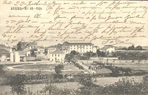 N� 10 - Aveiro. C�jo - Ed. Moreira & Torres, Aveiro - SD - Circulado em 1909 - Dim. 137x87 mm - Col. �nio Semedo