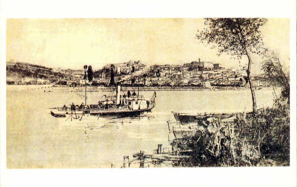 N.� 1 - Vista do Porto do Almegue - COIMBRA - Ed. An�nima (cerca de 2012) - Dim. 140x90 mm - Col. �nio Semedo