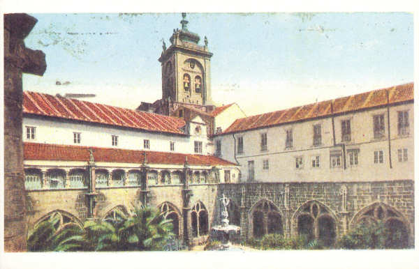 N.� 44 - Claustro do Sil�ncio da Igreja de Santa Cruz e Torre - COIMBRA - Ed. An�nima (cerca de 2012) - Dim. 140x90 mm - Col. �nio Semedo