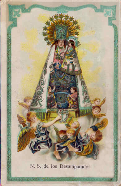 N� 291 - Nossa Snra dos Desamparados - Editor Desc. - Dim.14,1x9 cm - Carimbo Postal 1934 - Col A Monge da Silva