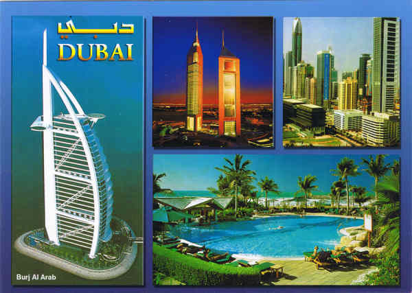 N� 74 - United Arab Emirates. Views of Dubai - Ed. Awni - Hadarah - P. O. Box 7822, DUBAI. Tel. (050) 6253986 - SD Dim. 16,8x12 cm - Col. F�tima M. B�ia (2012).