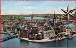 N� 54/9 - Stockholm, Utsikt fran Stadshustornet - Editor �Grafisk Konst� - Dim. 13,7x8,9 cm - Carimbo Postal 1960 - Col. A. Monge da Silva