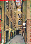 N� 130/62 - Stockholm, Gasgrand (Bairro antigo) - Editor �AB Grafisk Konst� -  Dim. 14,7x10,4 cm - Usado em 1966 -  Col. A. Monge da Silva