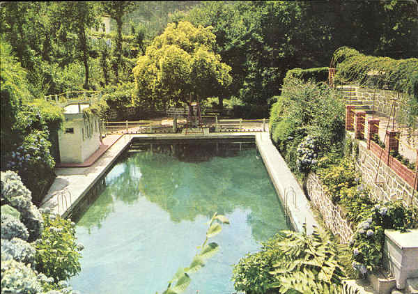 N� 19 - GER�S. Piscina do Hotel do Parque - Ed. da Junta de Turismo - SD - Dim. 103x149 mm - Col. Gra�a Maia