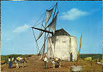 N� 755/197 - NAZARE. Moinho a vento - Ed. Supercor, Portugal Tur�stico - SD - Dim. 145x102 mm - Col. Gra�a Maia
