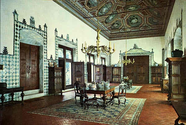 N� 852 - PAL�CIO NACIONAL DE SINTRA (Portugal) - Sala dos Cisnes - Ed. Col. Passaporte LOTY - SD - Dim. 150x104 mm - Col. Gra�a Maia